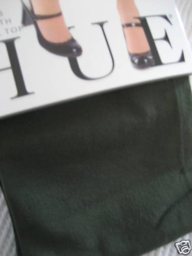 NWT NEW HUE CONTROL TOP SUPER OPAQUE FOOTLESS TIGHTS 1