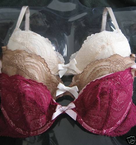 NEW VICTORIA SECRET ROMANTIC PADDED PUSH UP BRA LACE