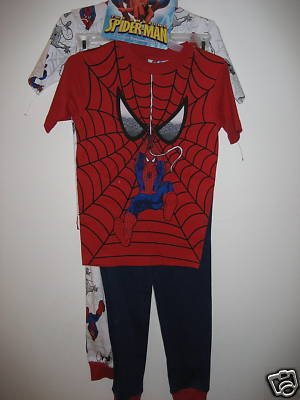 NWT BOYS 10 SPIDERMAN PAJAMA LOT 2 SETS - 4 pieces!!
