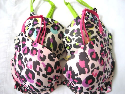 NEW VERY SEXY TEE INFINITY EDGE SEXY DEMI BRA LEOPARD