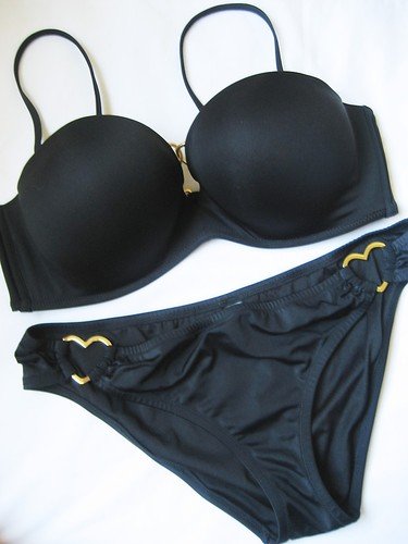 VICTORIA SECRET MIRACULOUS BANDEAU PUSH UP BIKINI 38C