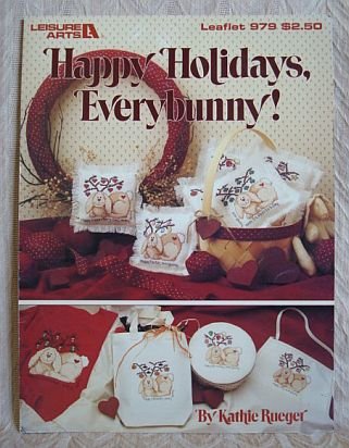Happy Holidays Everybunny Cross Stitch Bunnies Pattern