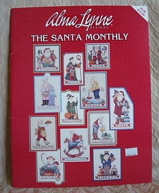 The Santa Monthly Cross Stitch Pattern Book Alma Lynne