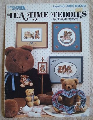 Tea Time Teddies Cross Stitch Bear Patterns Leaflet