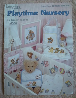 Playtime Nursery Cross Stitch Pattern Teddy Bear Booklet