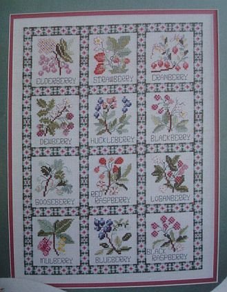 Just Berries Cross Stitch Pattern Leaflet #2189