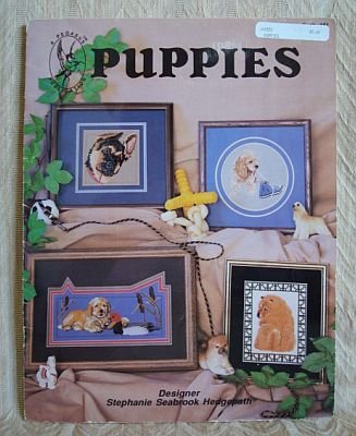 Puppies Cross Stitch Patterns Booklet