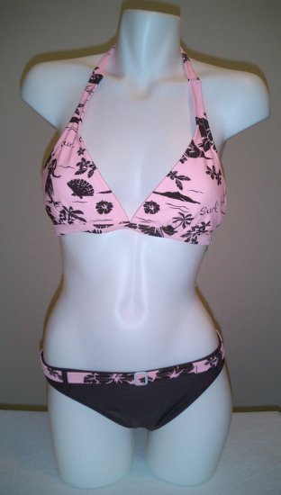 Pink and Brown Island Bikini