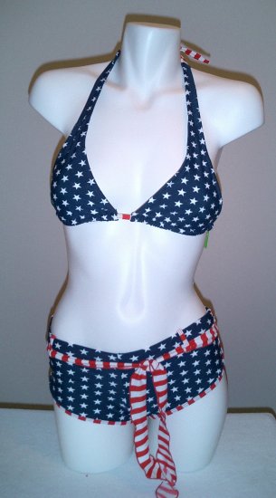 Stars and Stripes Bikini Shorts
