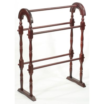 Mahogany Quilt Rack Great for Afghans and Blankets Also