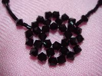 eBeauty*N0002 - Round Shape Black shimering necklace