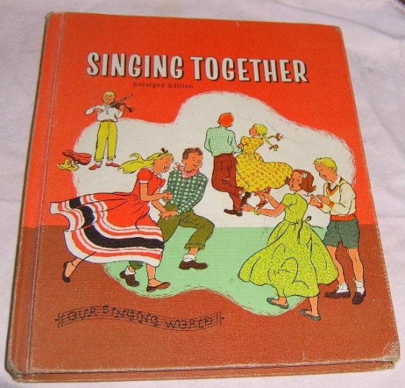 1959 Old School Book / singing Together / Nice Condition Free Shipping