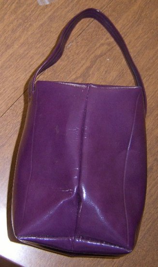 Collapsible Funky Square Purple Hand Bag Free Shipping