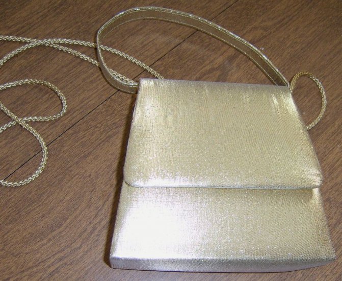 Sparkly Gold Handbag Purse for Formal Occasion Free Shipping