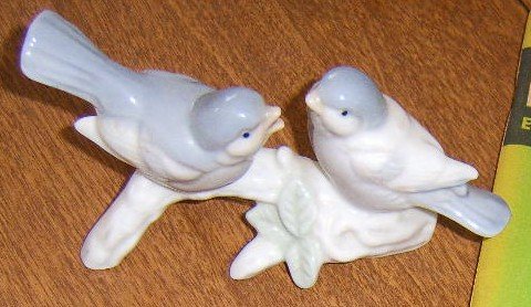 Otagiri Porcelain Blue Birds Collectible Figurine Free Shipping