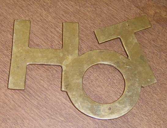 Vintage Brass Hot Plate or Trivet / Spells HOT Free Shipping