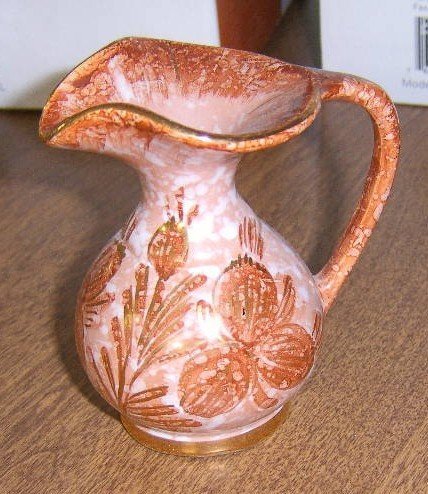 Little Hand Painted Art Pottery Pitcher Made in Holland Free Shipping
