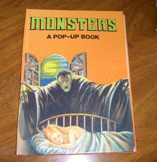Vintage 1987 Monsters A Pop - Up Book . Hardcover Clean Free Shipping