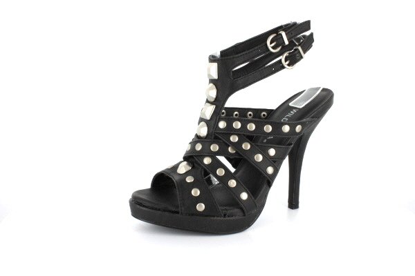 NEW Black Studded Platform High Heels Shoes