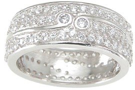 New 925 Sterling Silver CZ Fashion Ring