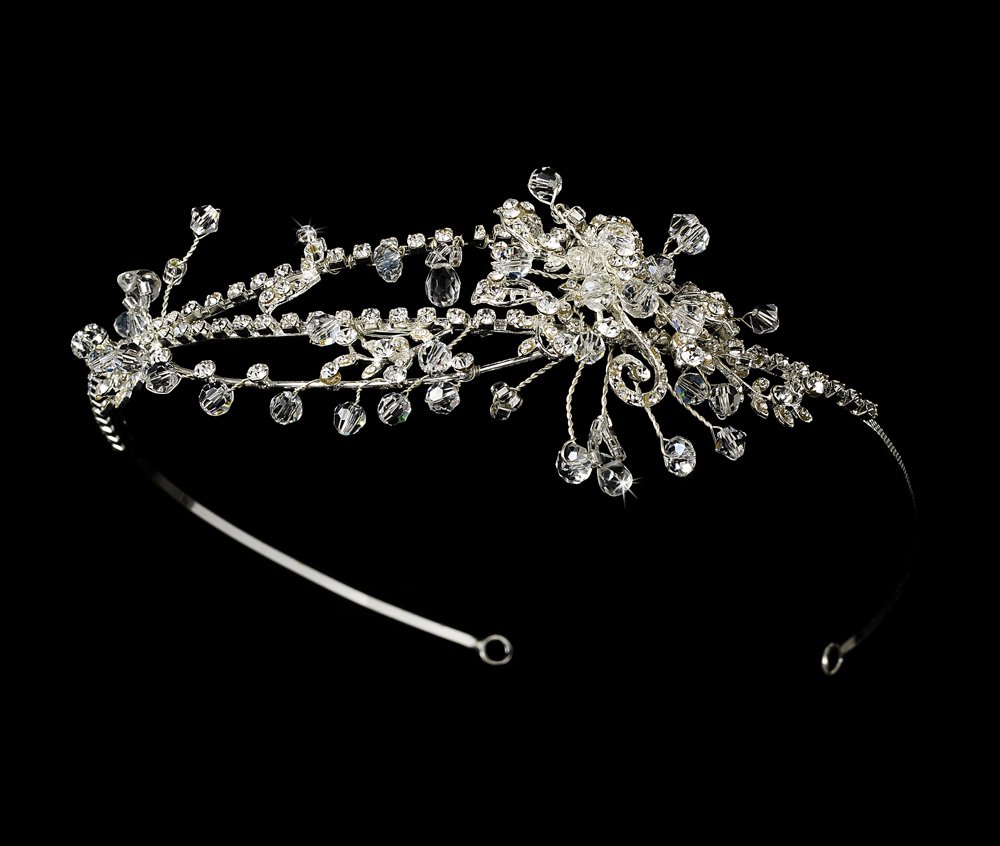 Sterling Silver Swarovski Crystal Headband Tiara