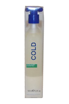Benetton Cold 3.3 oz EDT Spray Men NEW