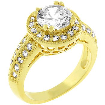 NEW 14k Gold Silver Channel Set CZ Ring