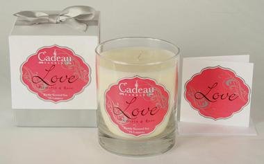 Cadeau Soy Love Plumeria & Rose Jar Candle 10.5 oz