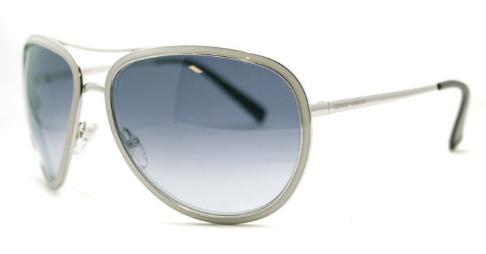 Giorgio Armani GA 564 QOB Silver Unisex Sunglasses
