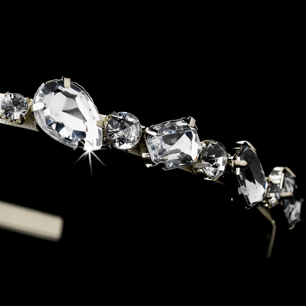 Silver Sparkling Rhinestone Crystal Headband