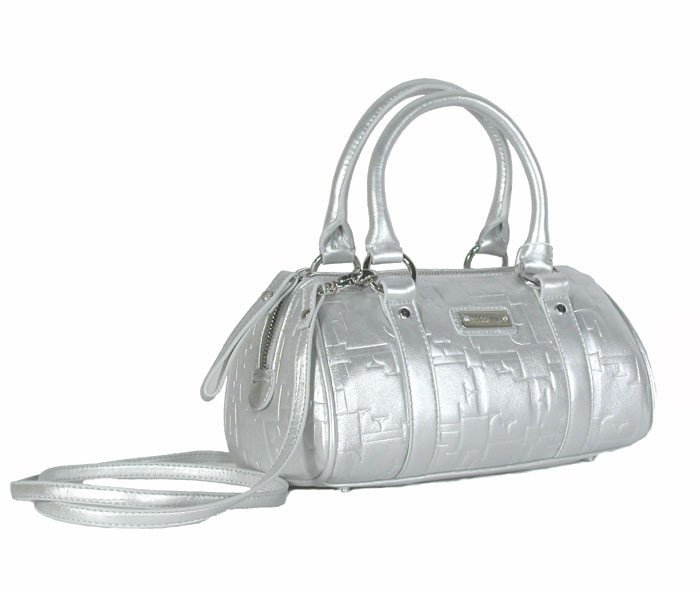 Gianfranco Ferre 67 TXDBHM 80625 Silver Leather Handbag