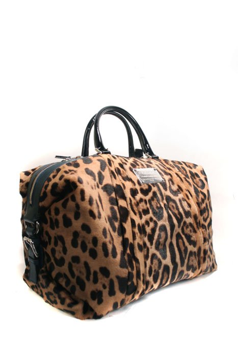 Dolce & Gabbana DG BB2547 Leopard Ponyskin Handbag
