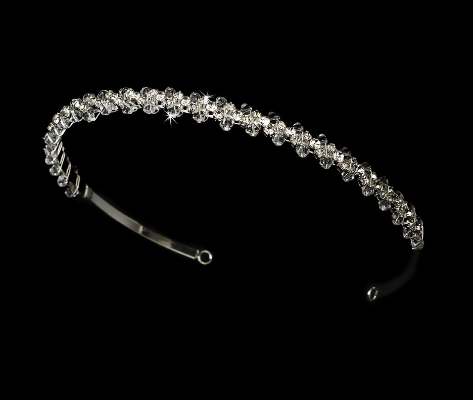 Silver Clear Swarovski Crystal Bridal Tiara