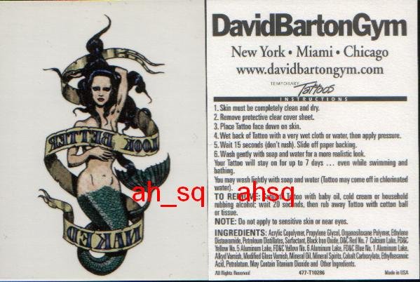 Brand New High Quality Naked Mermaid Instant Tatooes