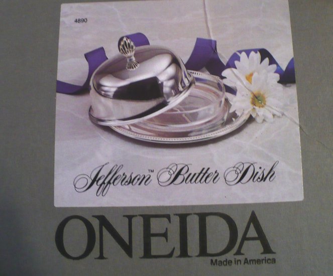 Oneida Jefferson Butter Dish - 3 pc.