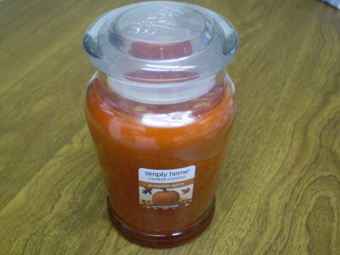 YANKEE CANDLE SIMPLY HOME PUMPKIN SPICE 12 OZ JAR NEW