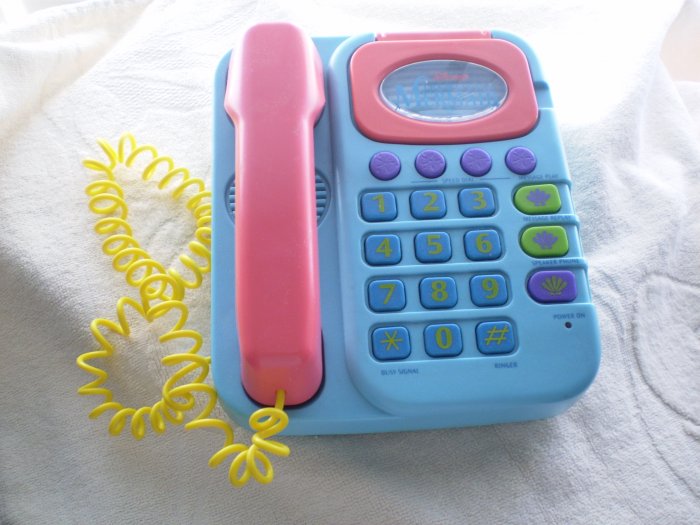 DISNEY LITTLE MERMAID Super Talking Phone VINTAGE Ariel
