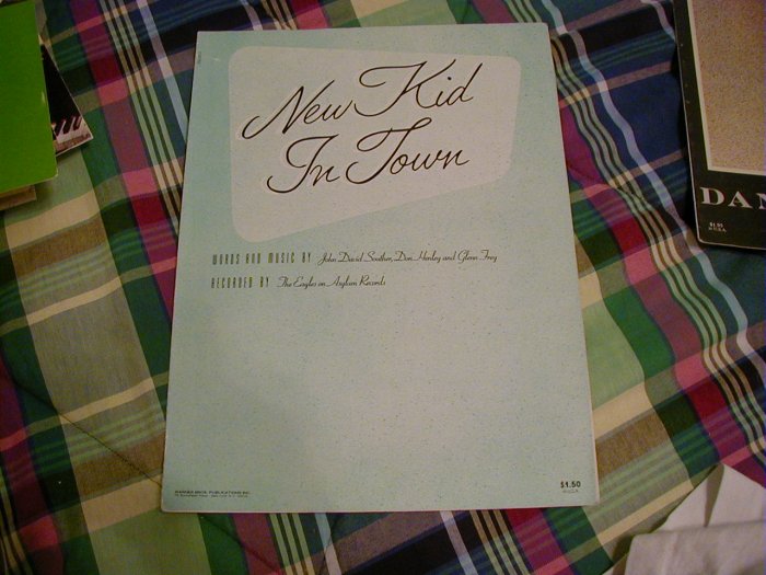 NEW KID IN TOWN SHEET MUSIC John David Souther, Don Henley Gleen Frey Eagles 1977