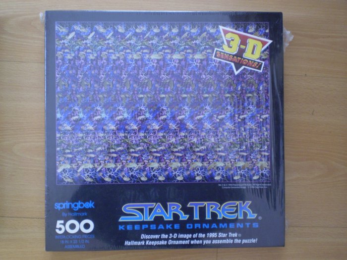 SPRINGBOK 3D 3-D STAR TREK KEEPSAKE ORNAMENTS JIGSAW PUZZLE NEW 500pc