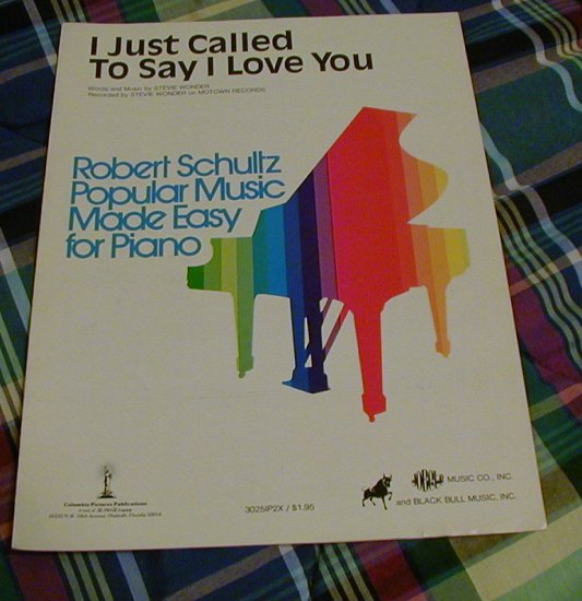 I Just Called To Say I Love You Sheet Music Stevie Wonder