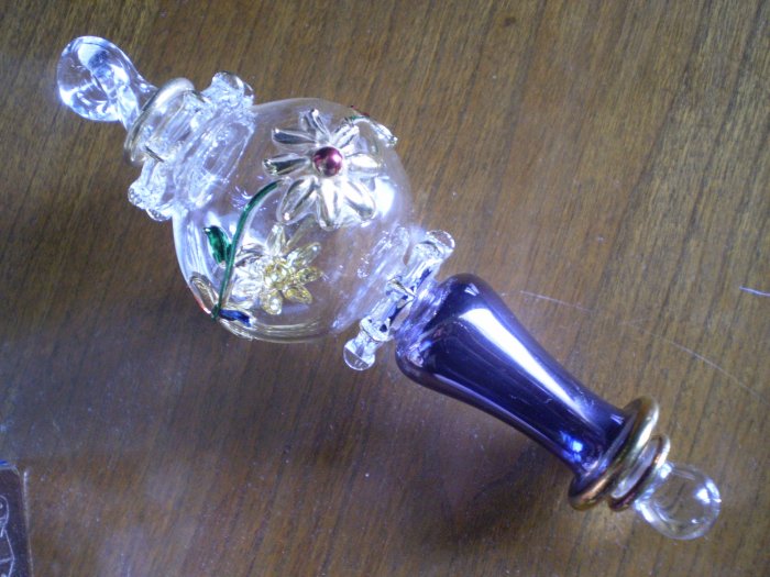 EGYPT EGYPTIAN HAND-BLOWN GLASS CHRISTMAS ORNAMENT