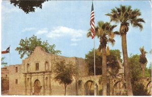 The Alamo, Texas San Antonio TX 70's postcard