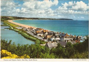 Torcross Slapton Sands Start Bay South Devon England vintage postcard