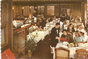 Restaurant La Tour Indianapolis Indiana National Bank Tower color postcard