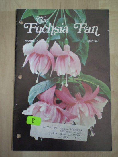 Fuchsia Fan Vol 47 #5 May 1987 Magazine