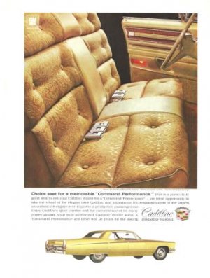 Cadillac Command Performance Sedan deVille 1968 Vintage Ad