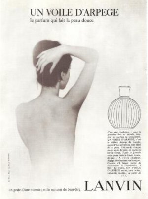Un Voile D'Arpege Perfume Lanvin French Vintage Ad 1966