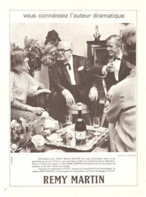 Remy Martin Fine Champagne Vintage Ad August 1966 French