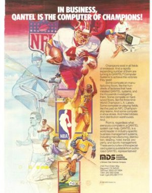 Mohawl Data Sciences Qantel Business Computers MDS Vintage Ad 1984 Olympic Games