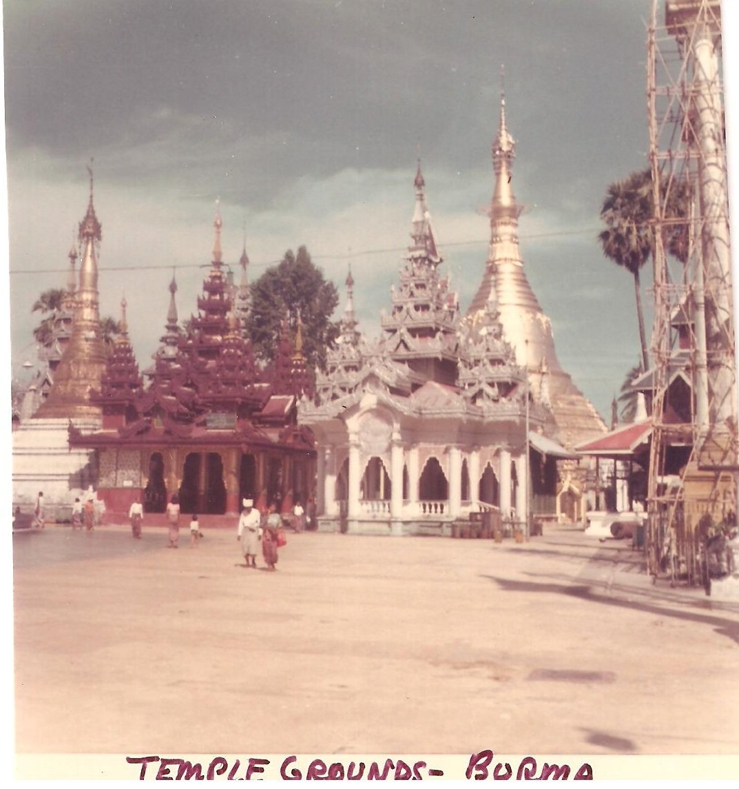 Vintage Photograph Burma Temple Grounds 1968 Myanmar